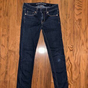 American Eagle skinny super stretch jeans- 4 long